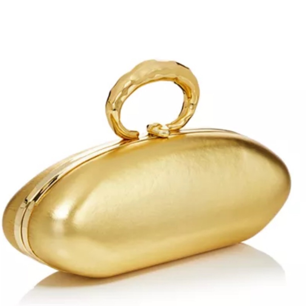 Alexis Bittar Metallic Gold Clutch